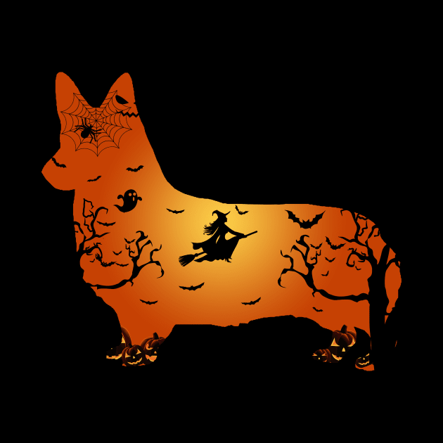 Corgi Halloween Mens Womens by Elliottda