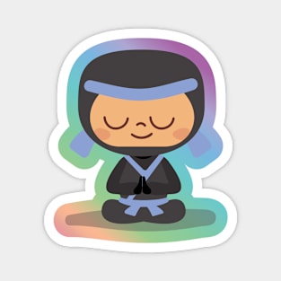 Blue Ninja in Rainbow Magnet