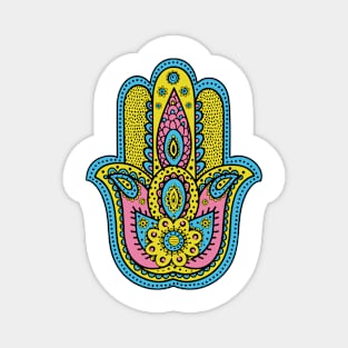 Hippie Love Hamsa (2) Magnet