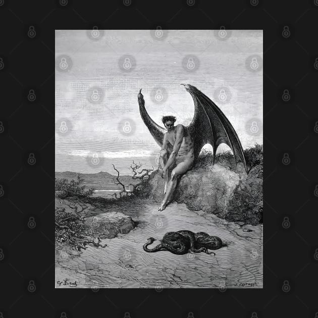 Lucifer Fallen Angel Paradise Lost by HipHopTees