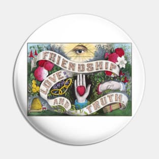 Victorian Friendship Love And Truth Pin