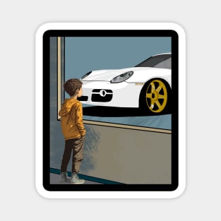 Porsche Cayman Kids Dream Magnet