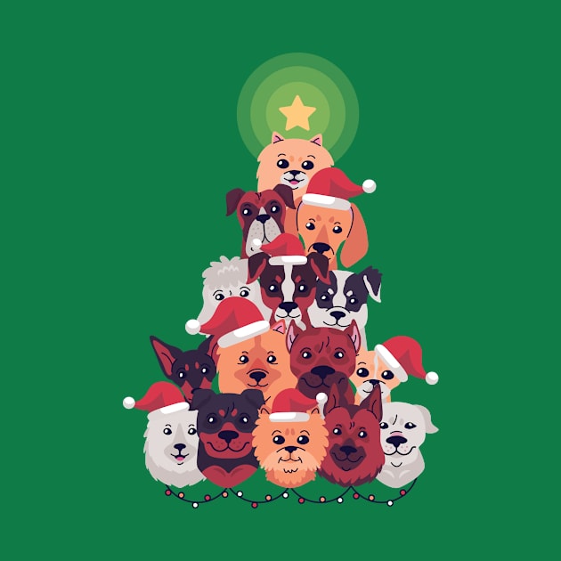 Dogs Christmas tree by otaku_sensei6