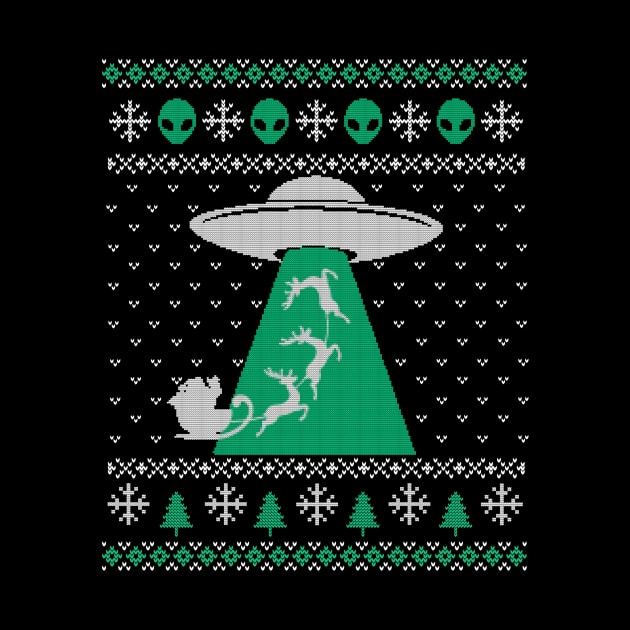 Ugly Christmas Alien Sweater by RusticVintager