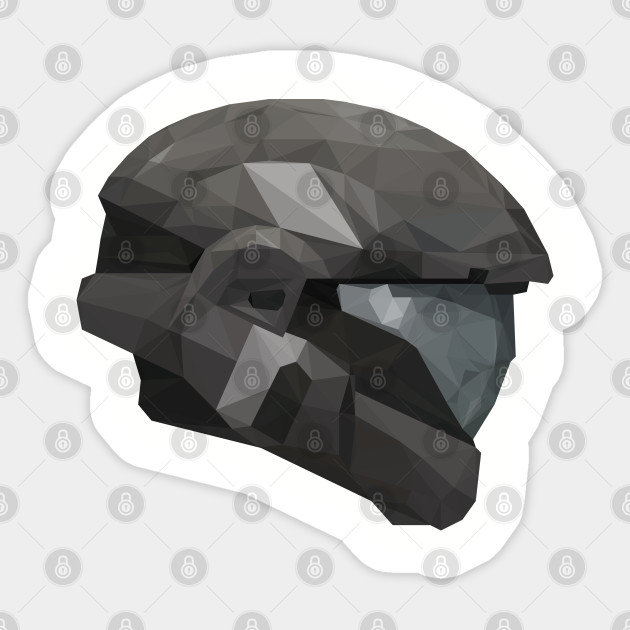 Halo Odst Helmet Odst Sticker Teepublic Au