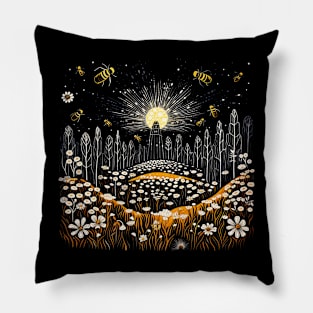 Bees Going Home Pillow