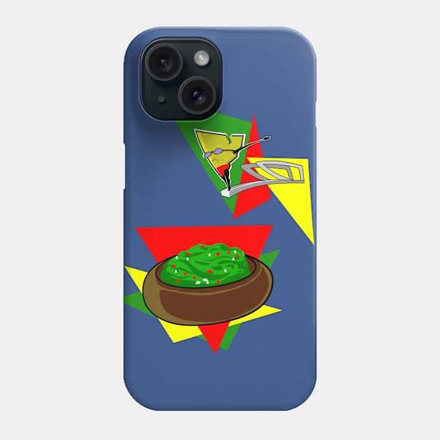 Guacamole Dive Phone Case by One Mike Graphics