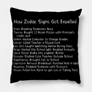 A Zodiac Sign Test: How Zodiac Signs Got Expelled Pillow