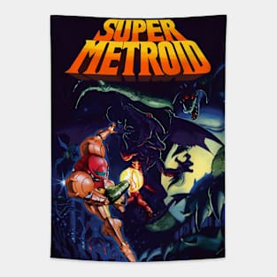 SuperMtroid Print on Front & Back Tapestry