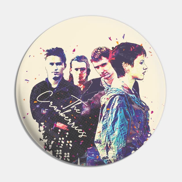 The Cranberries The Torn Times Retro Fan Art Pin by VintageMimi