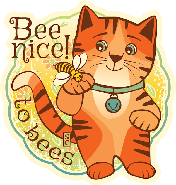 Be Nice to Bees Kids T-Shirt by Sue Cervenka