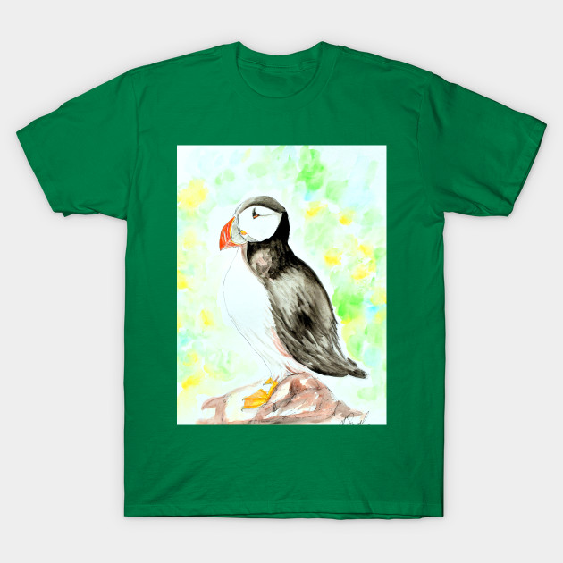 Puffin Watercolour Painting Puffin T Shirt Teepublic
