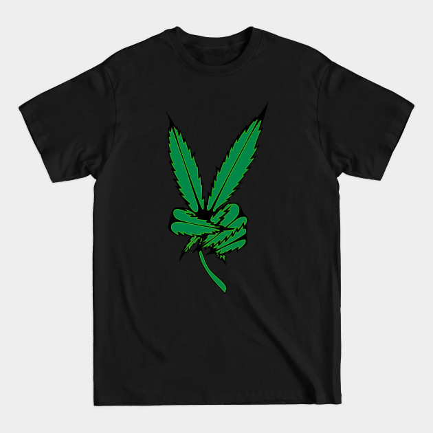 Disover Weed Peace Sign - Weed Peace Sign - T-Shirt