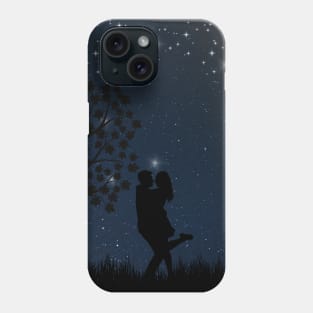 Romantic Couple Under The Moonlight Phone Case