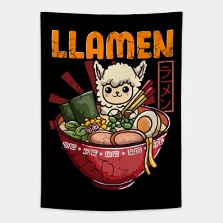 Llamen Llama Ramen Tapestry