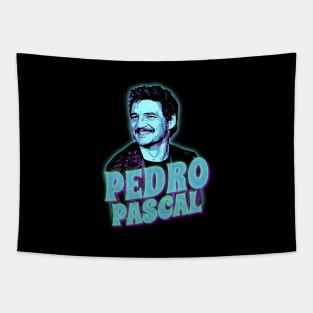 pedro pascal - neon wave Tapestry