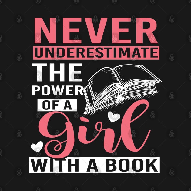 Book Girl Gift Reading by ShirtsShirtsndmoreShirts