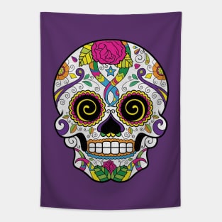 Spinning Calavera Tapestry