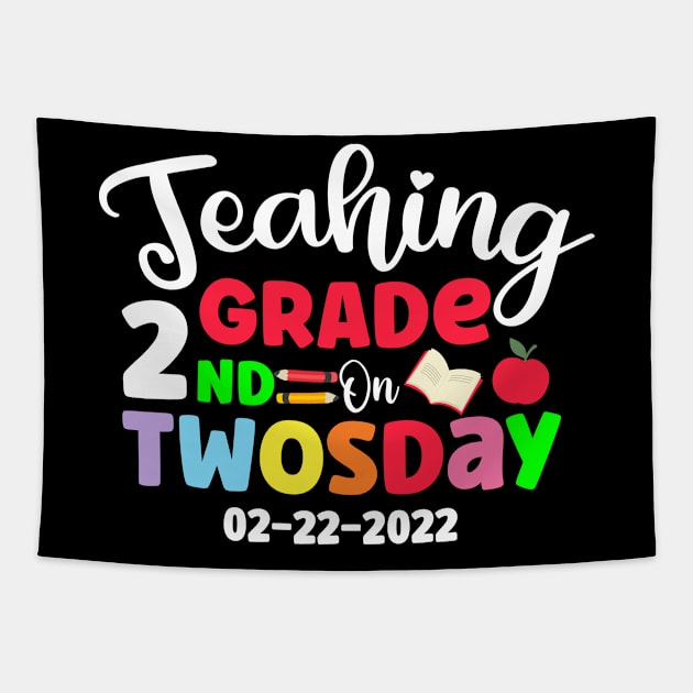 Teaching 2nd Grade - Perfect Twosday Gift For Teacher Tapestry by ForYouByAG