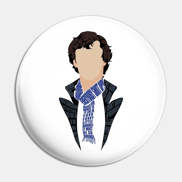 Consulting Detective Pin by forgottenlexi