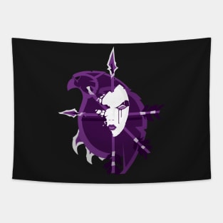 Minimalist Undercity Crest Tapestry