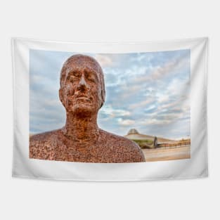 The iron man, Crosby beach Tapestry