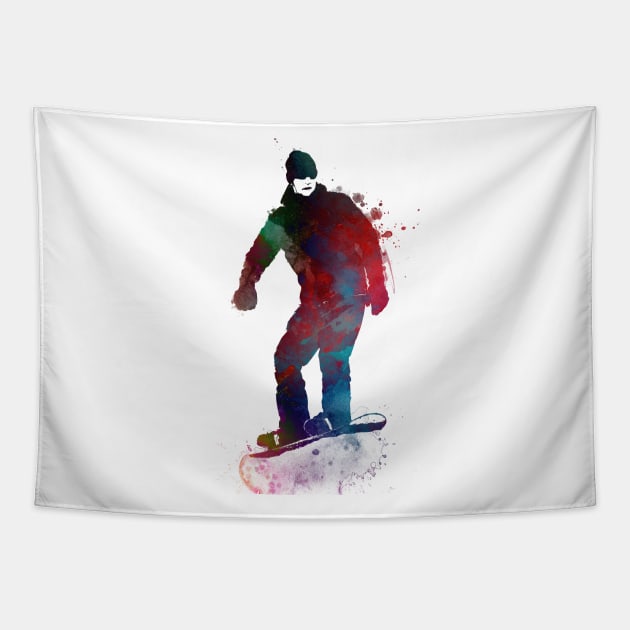 snowboard sport art #snowboard Tapestry by JBJart