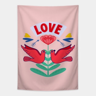 LOVE MESSENGERS Tapestry