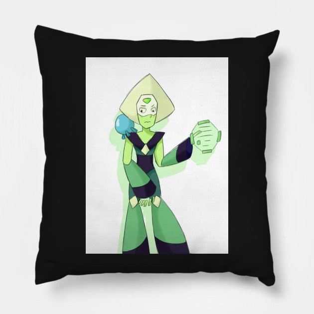 Peridot Pillow by grandrelic