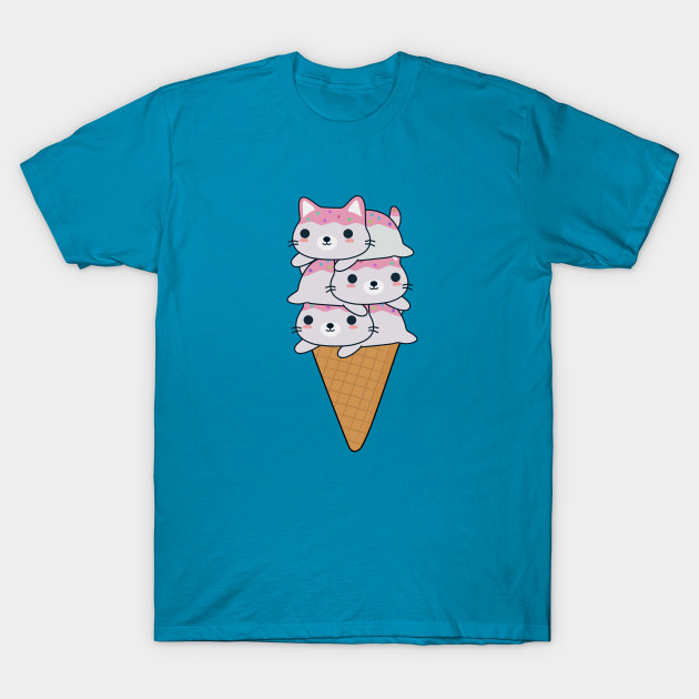 Cute Cat Ice Cream Cone T Shirt Cat T Shirt Teepublic