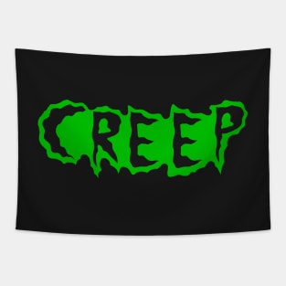 Creep Neon green gooey T-shirt Tapestry