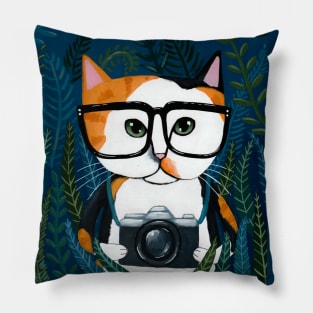 The Jungle Photographer Pillow