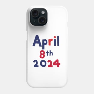 Solar Eclipse April 8th 2024 Phone Case