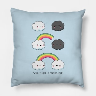 Smiles are contagious Pillow