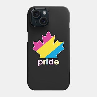 Pansexual Pride Maple Leaf Phone Case