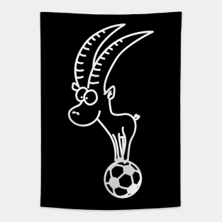 Soccer Capricorn Tapestry