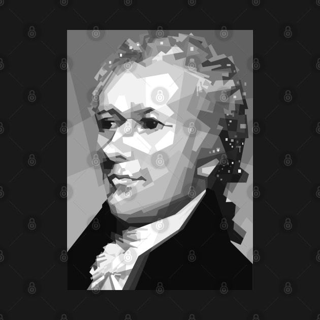 Hamilton in grayscale by Alkahfsmart