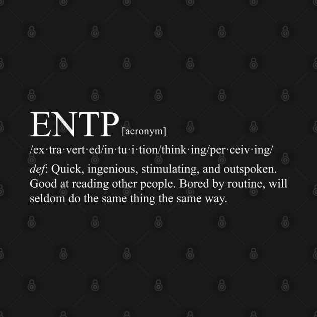 ENTP Personality (Dictionary Style) Dark by personalitysecret