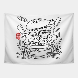Deconstructed Burger Tapestry