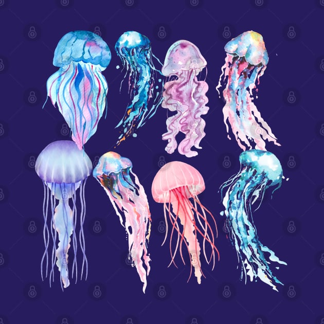 Iridescent Jellyfishes by Dreamy Feminine