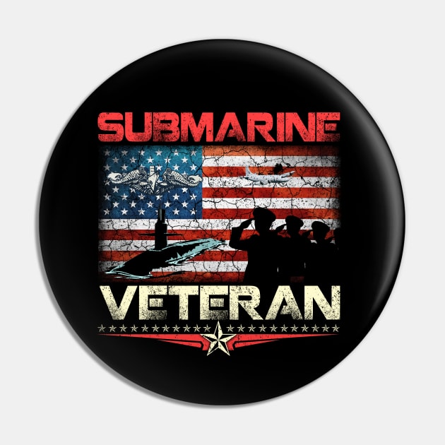 Submarine Veteran Shirt Submariner Pride Runs Deep - Gift for Veterans Day 4th of July or Patriotic Memorial Day Pin by Oscar N Sims