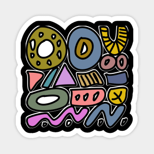 Doodle abstract Magnet