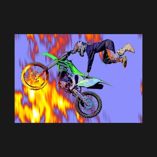 High Flying Freestyle Motocross Rider T-Shirt