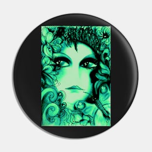 wood nymph EMERALD,,,House of Harlequin Pin