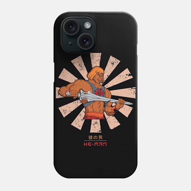 He Man Retro Japanese Phone Case by Nova5