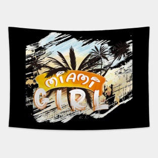 Miami Girl Tapestry