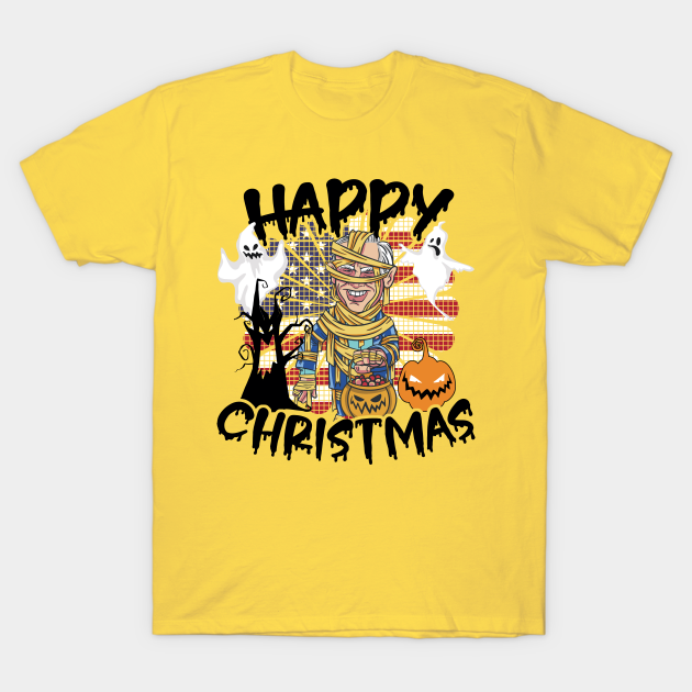 Happy Christmas Halloween Jokes Pumpkin Boo Mummy Joe Biden - Joe Biden Halloween - T-Shirt