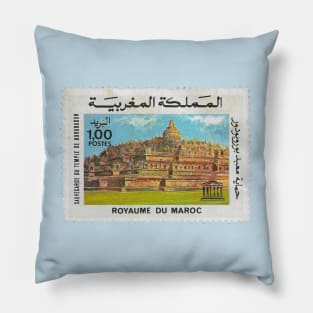 Vintage 1985 Morocco UNESCO Stamp Pillow