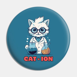 Chemist cat, cation, chemistry, laboratory, gift present ideas Pin