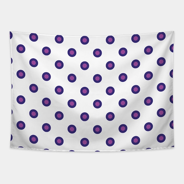 Purple Circles Pattern Tapestry by Band of The Pand